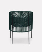 Chaise de salle à manger vert mousse