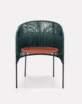 Chaise de salle à manger vert mousse