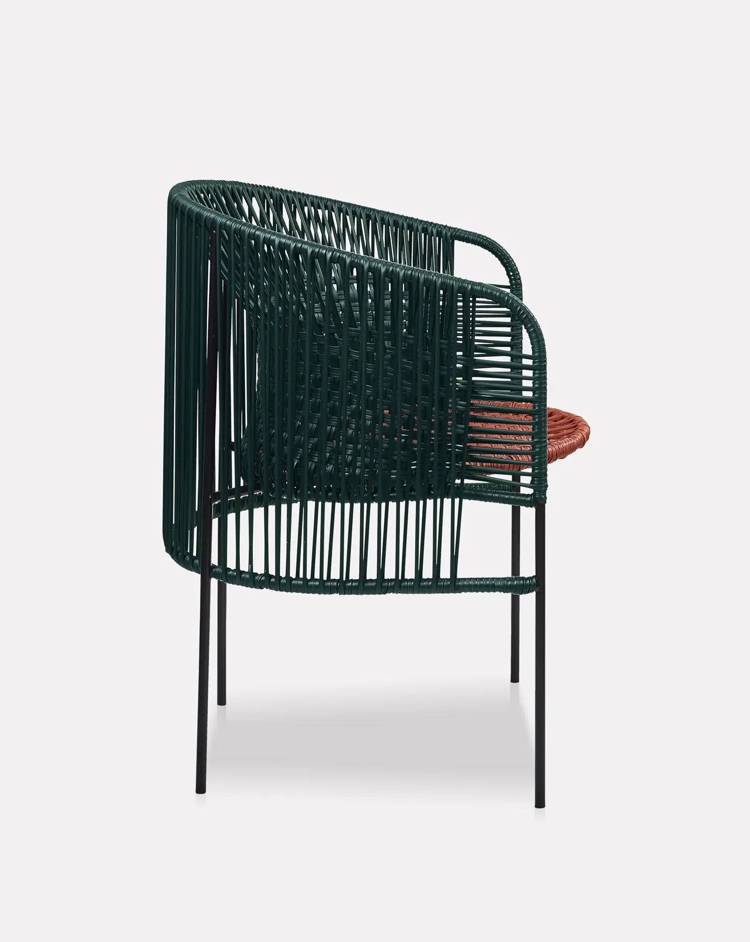 Chaise de salle à manger vert mousse