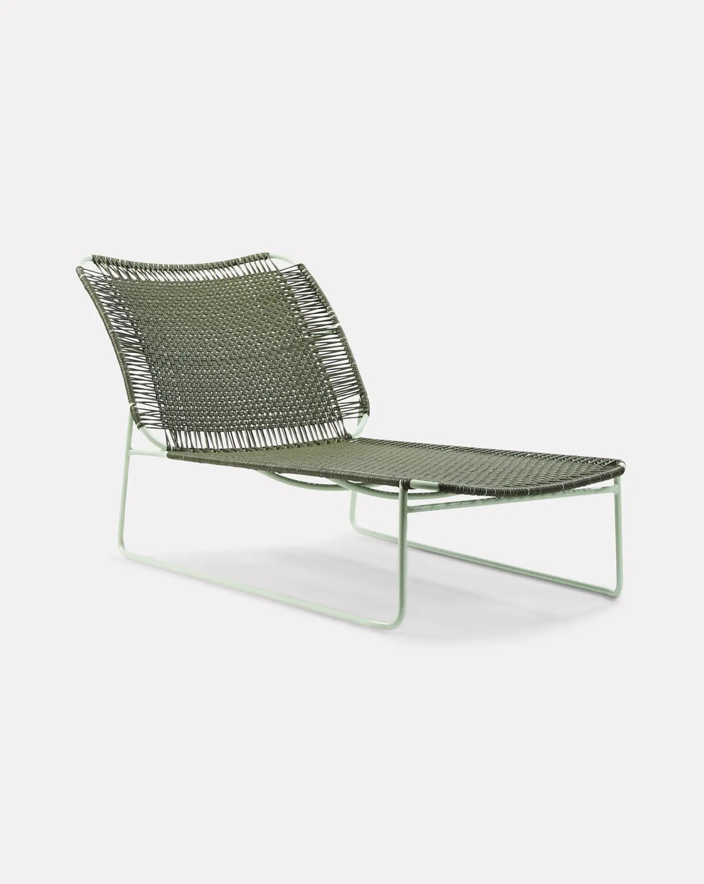 Lit de repos vert olive et vert pastel