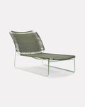 Lit de repos vert olive et vert pastel