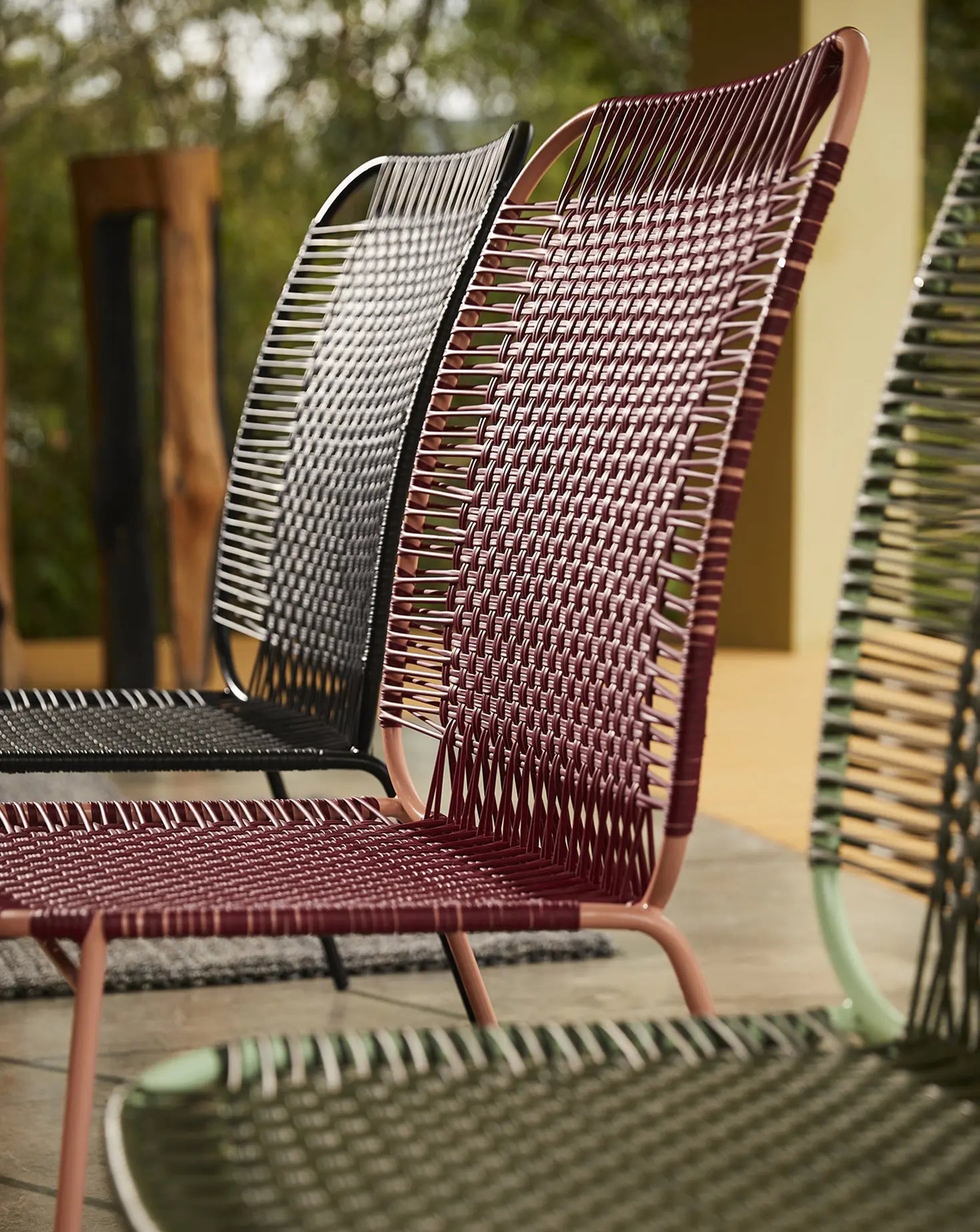 Fauteuil bas rouge