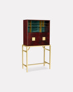 Grand meuble en bois d'acajou Zuan