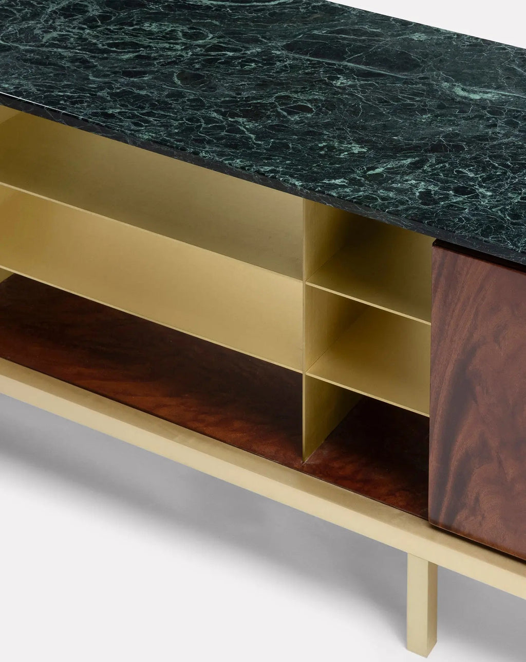 Meuble de salon Zuan en bois d'acajou