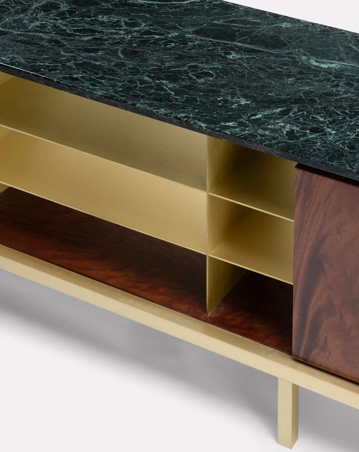 Meuble de salon Zuan en bois d'acajou