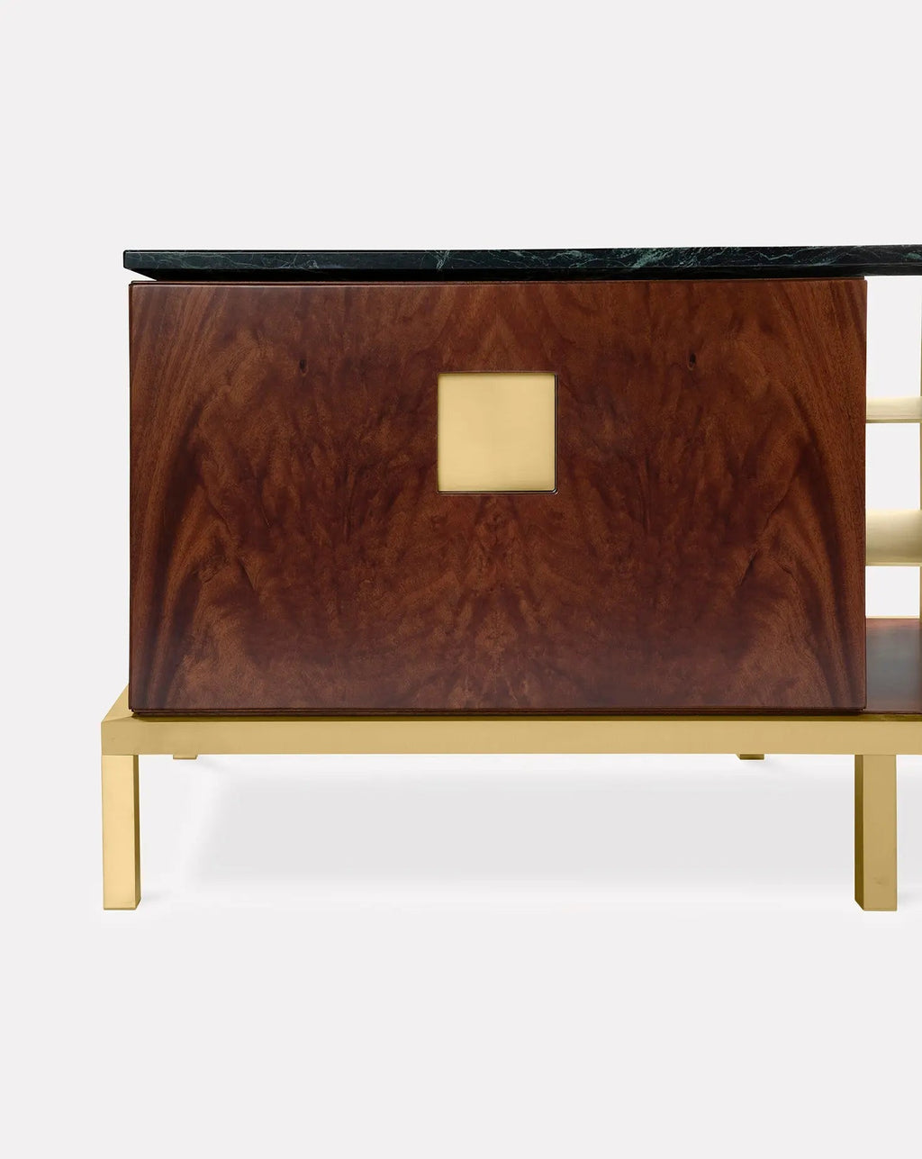 Meuble de salon Zuan en bois d'acajou