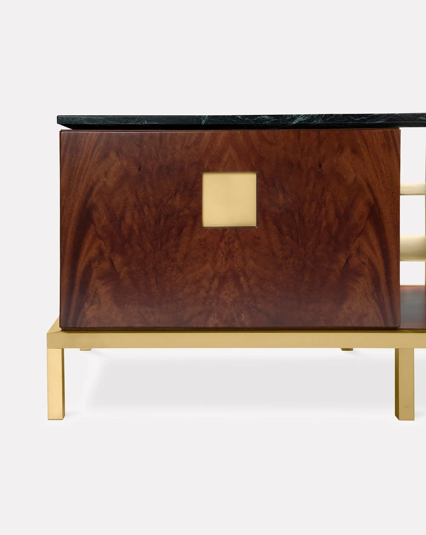 Meuble de salon Zuan en bois d'acajou