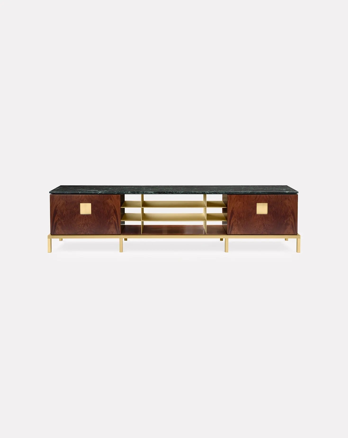 Meuble de salon Zuan en bois d'acajou