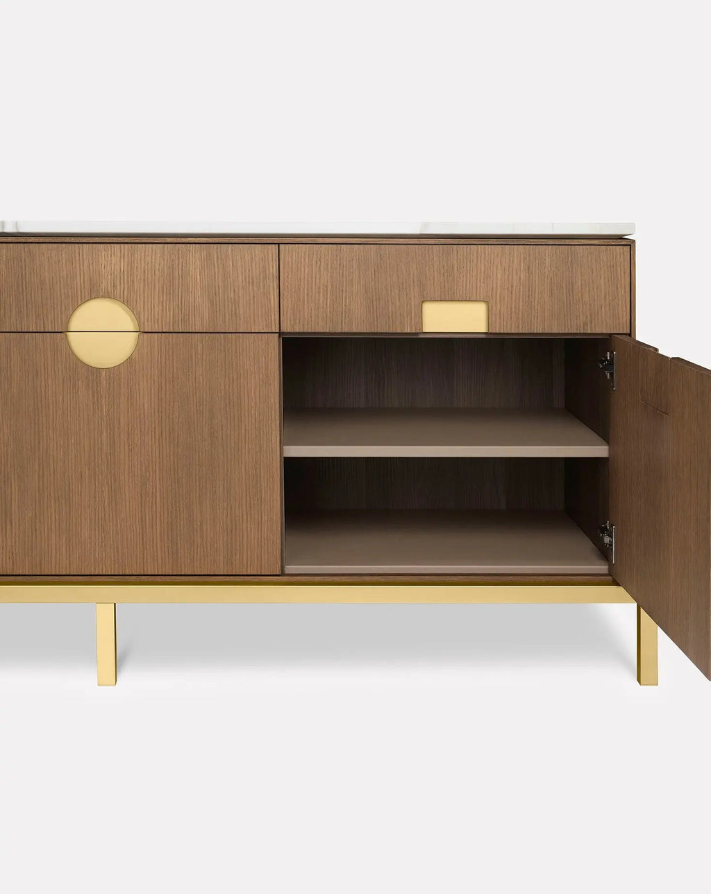 Buffet de salle à manger Zuan en bois de chêne
