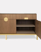 Buffet de salle à manger Zuan en bois de chêne