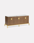Buffet de salle à manger Zuan en bois de chêne