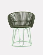 Chaise de salle à manger vert olive