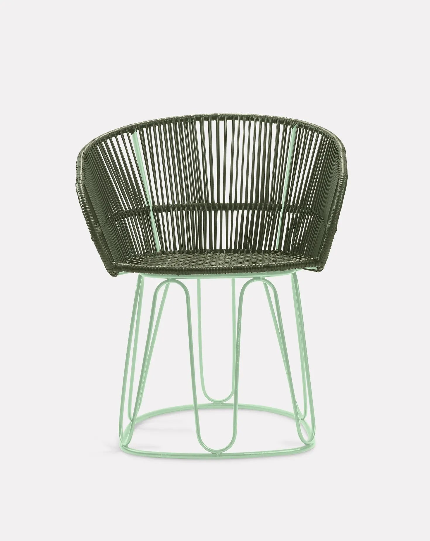 Chaise de salle à manger vert olive
