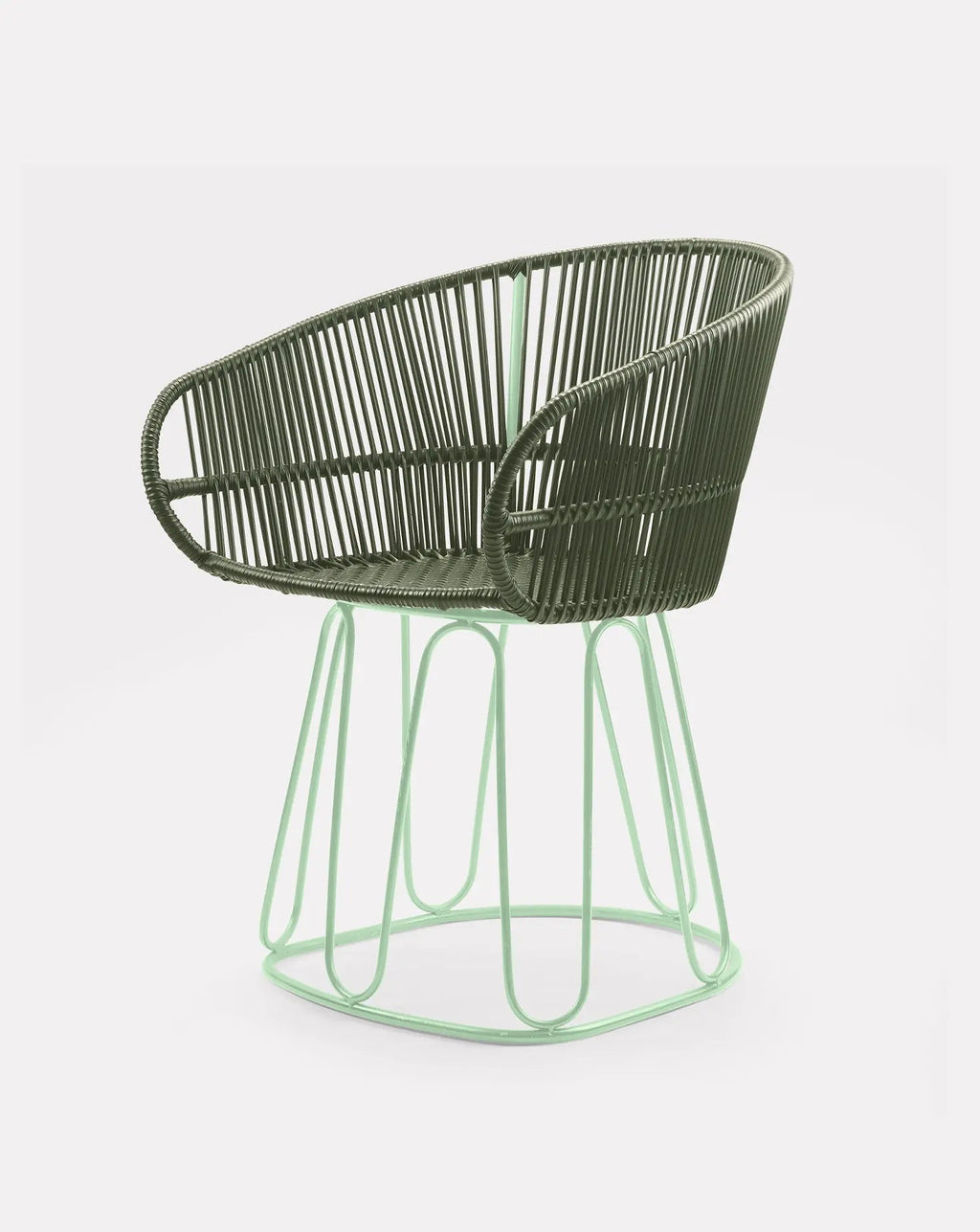 Chaise de salle à manger vert olive