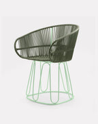 Chaise de salle à manger vert olive