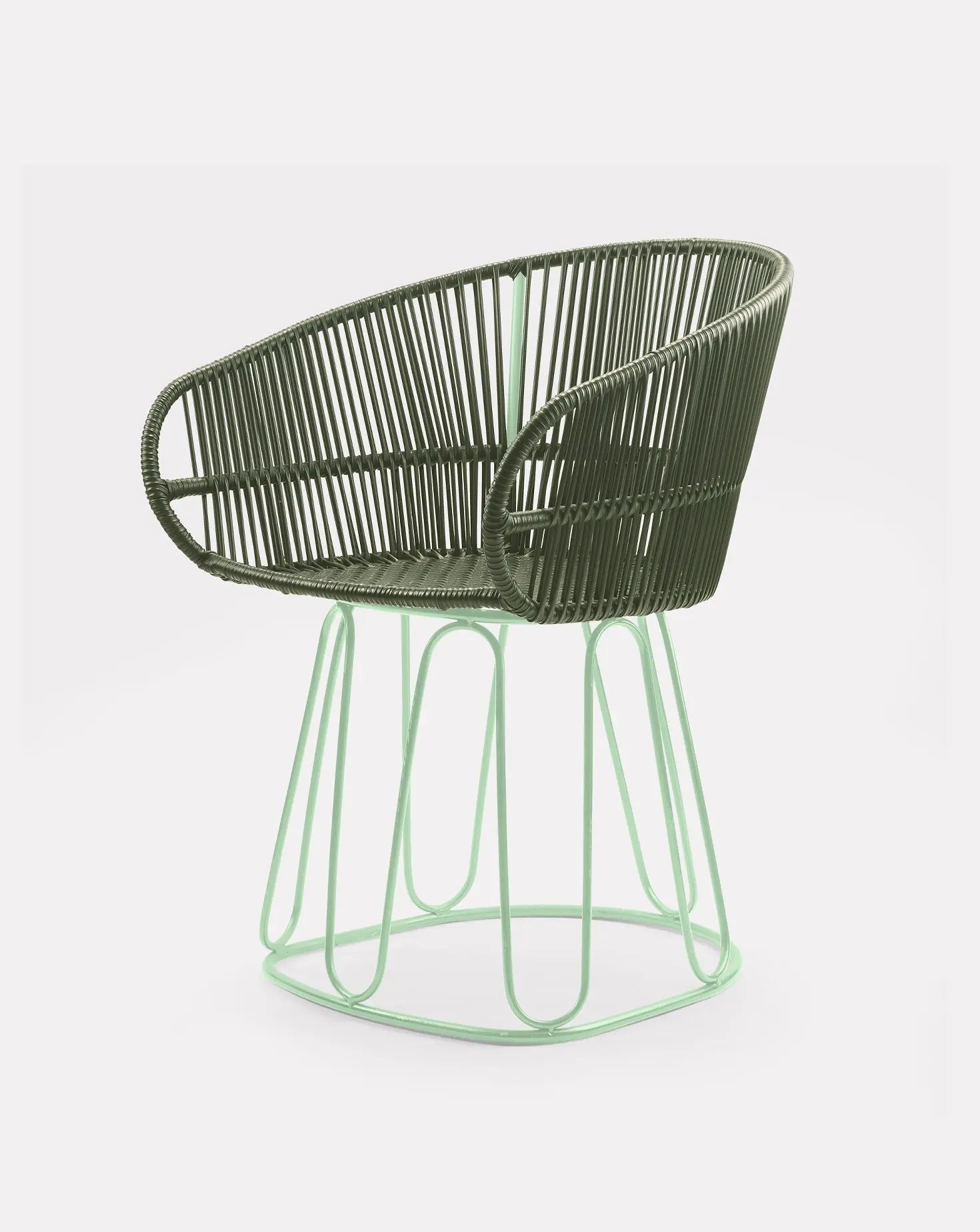 Chaise de salle à manger vert olive