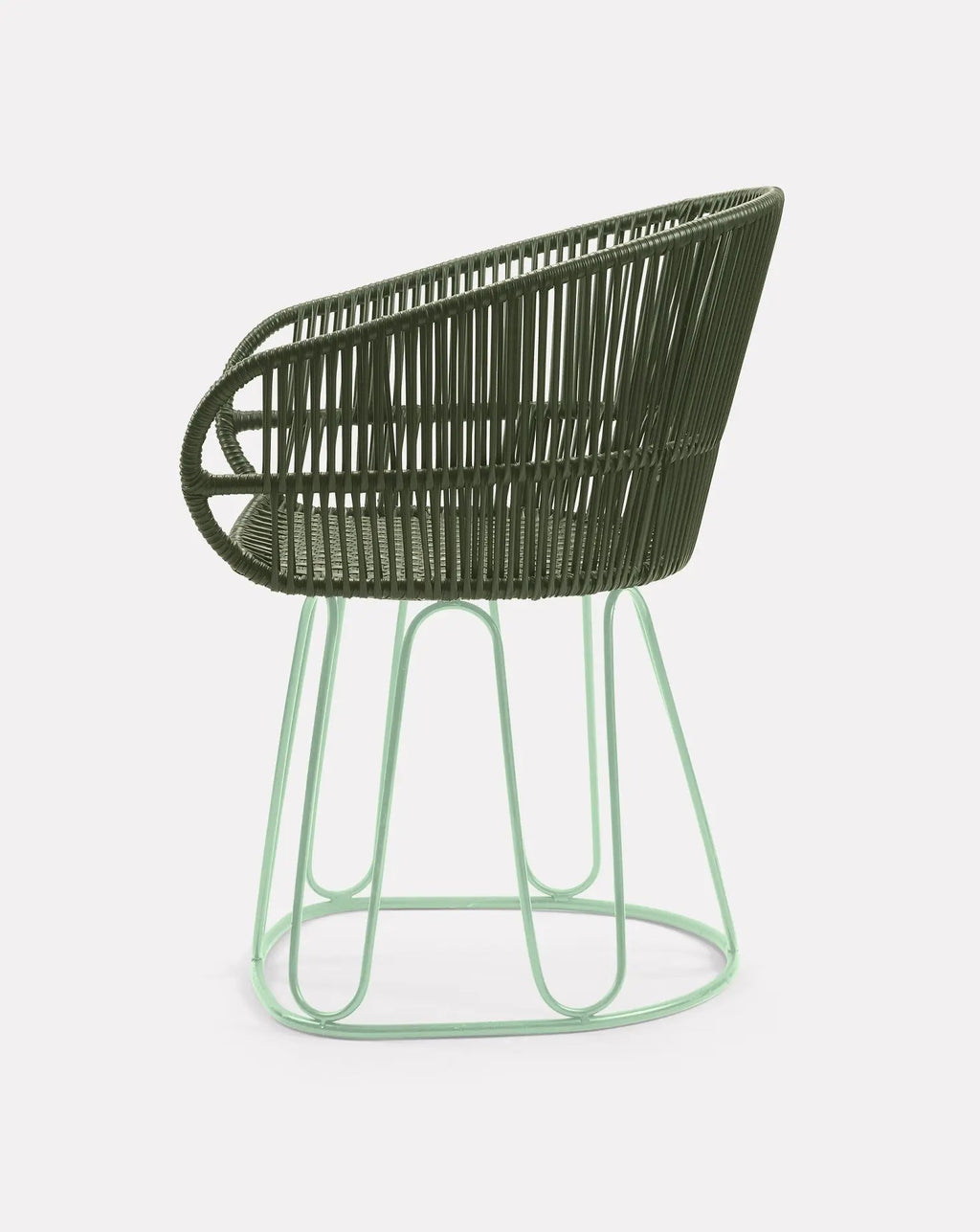 Chaise de salle à manger vert olive