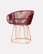 Chaise de salle à manger rouge