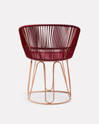 Chaise de salle à manger rouge