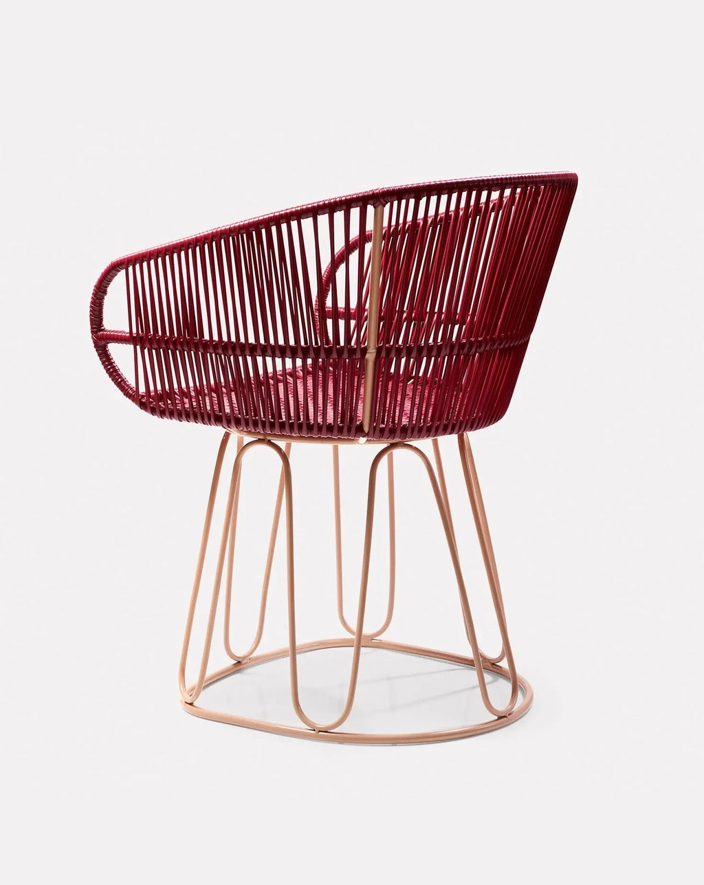 Chaise de salle à manger rouge