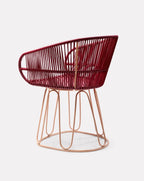 Chaise de salle à manger rouge