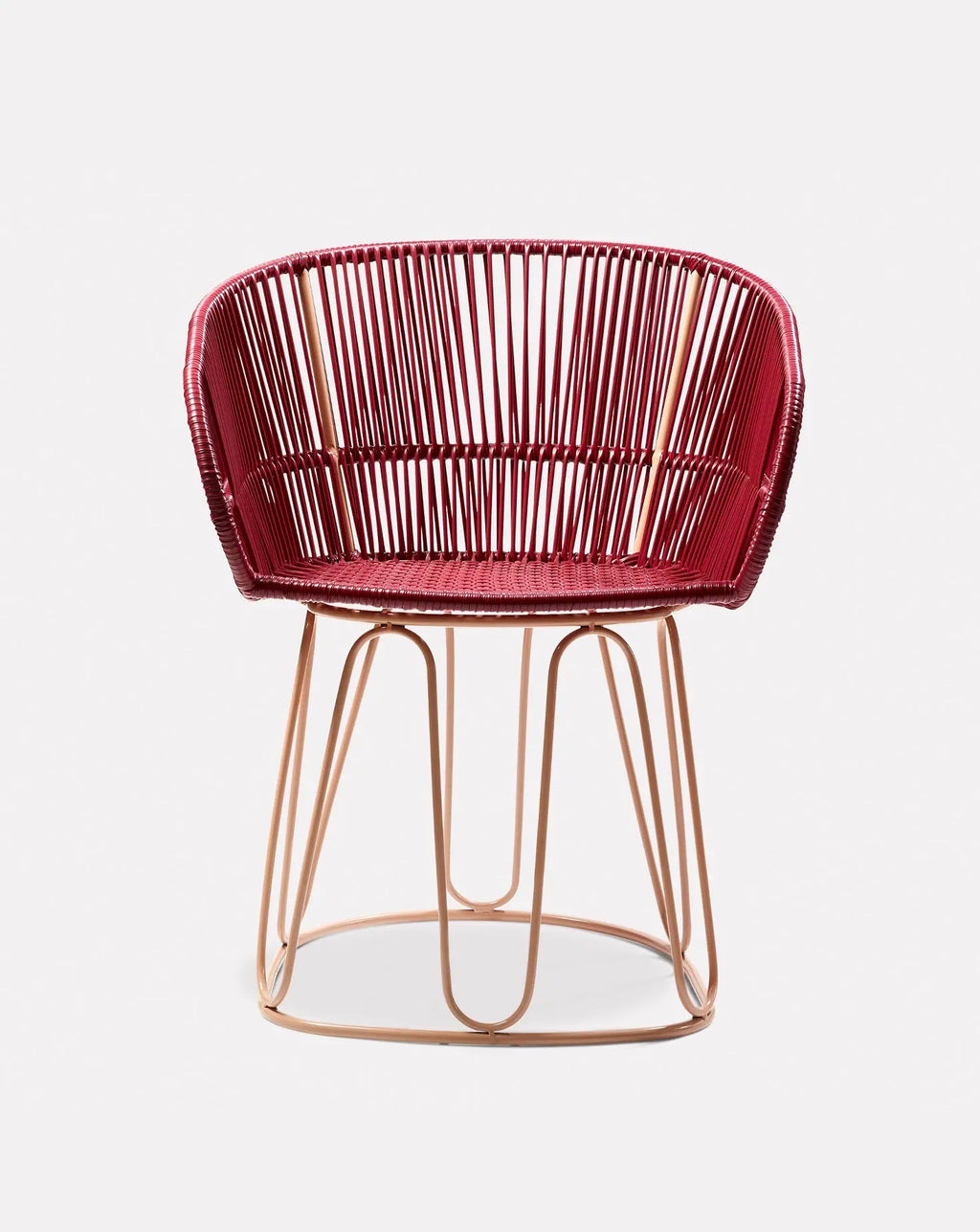 Chaise de salle à manger rouge