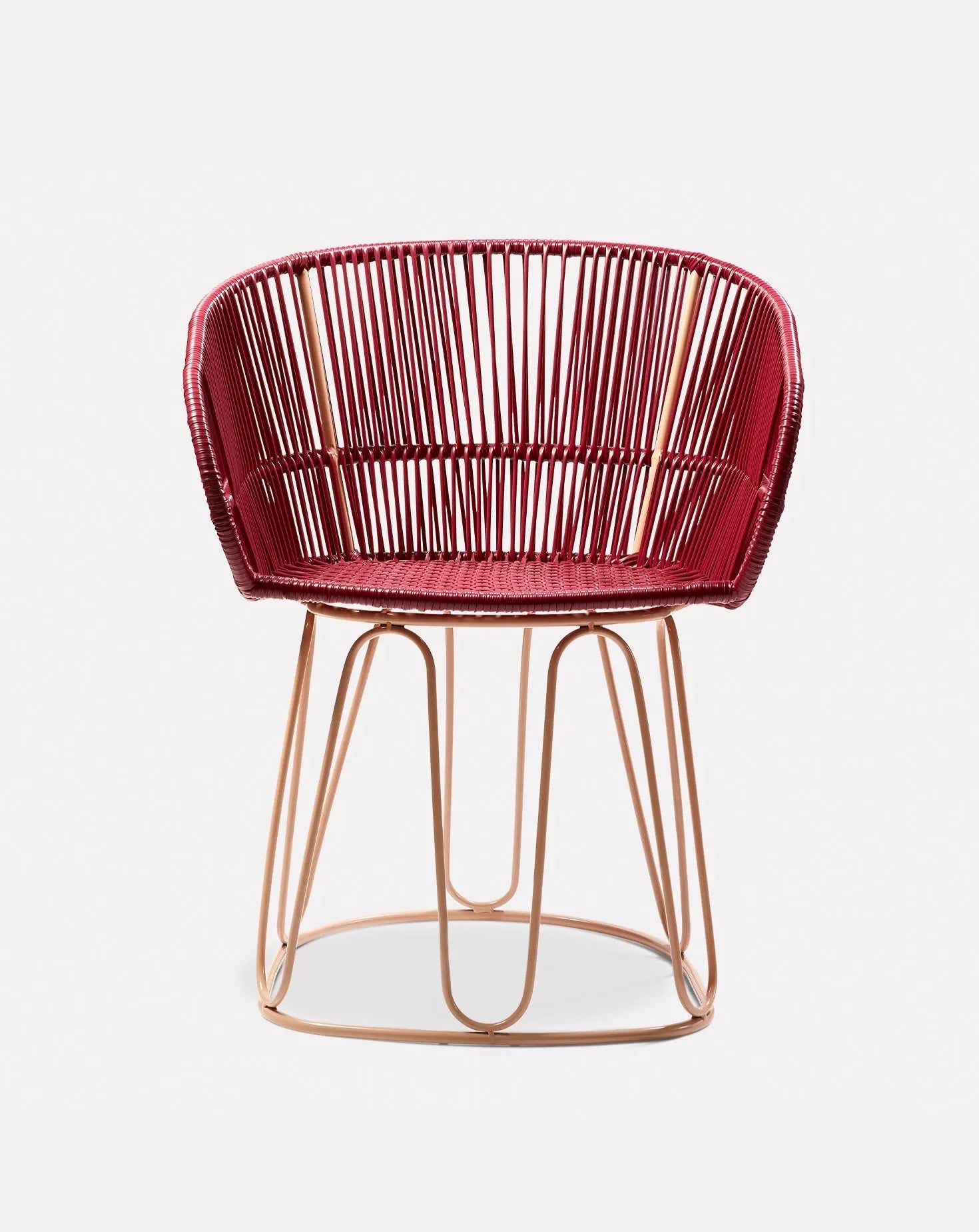 Chaise de salle à manger rouge