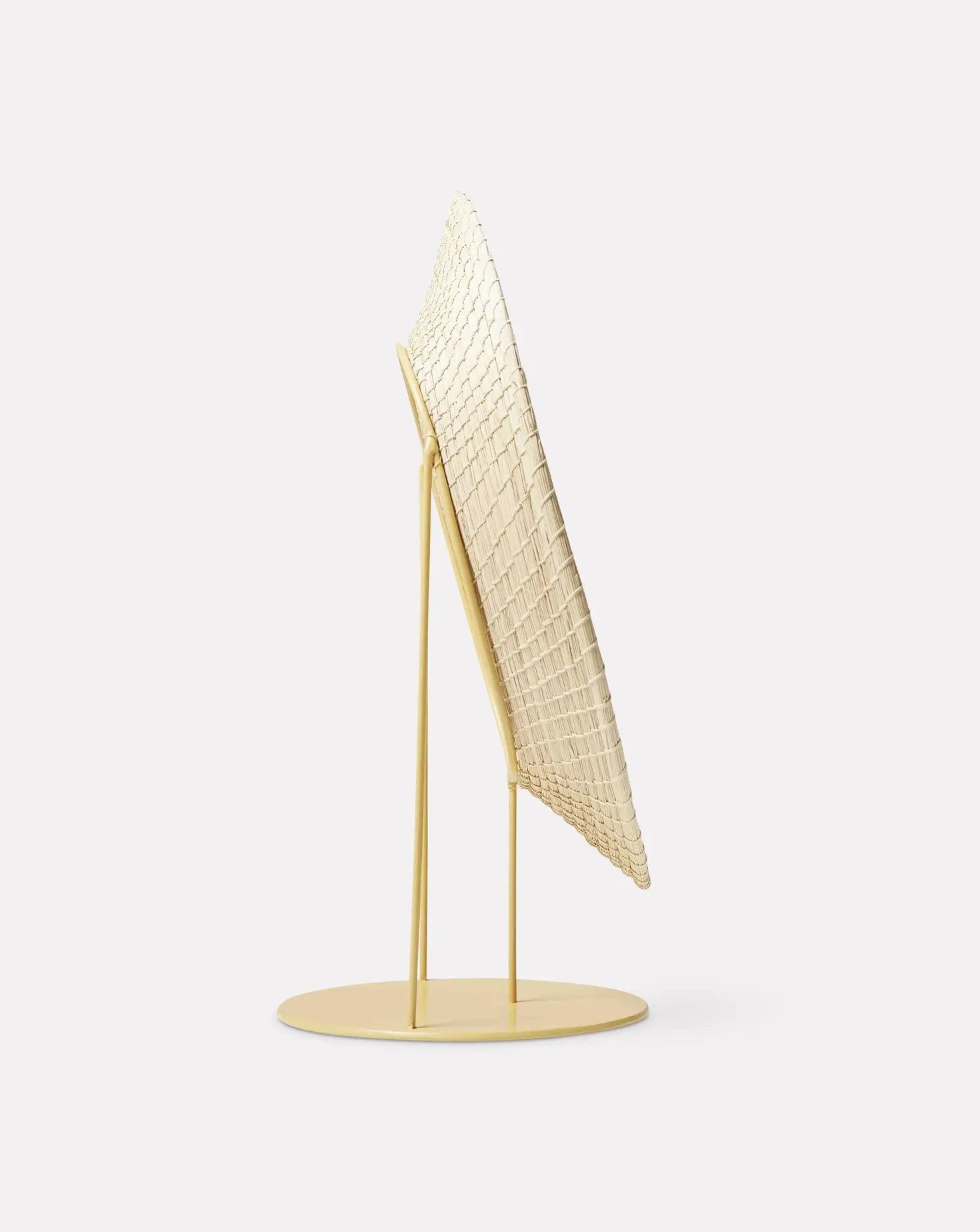 Miroir sur pied naturel brut